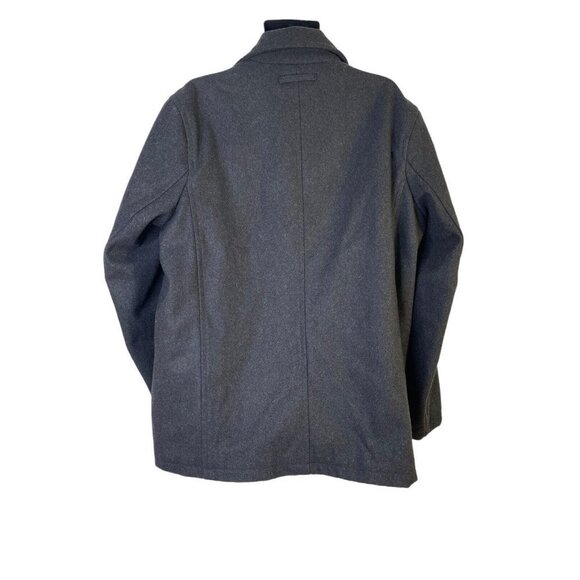 Tommy Hilfiger Men's Gray Peacoat‎ Wool Blend Blazer w/ Anchor Buttons SZ XL - Picture 4 of 9